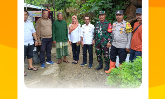 [PENINJAUAN LOKASI TERDAMPAK TANAH LONGSOR]